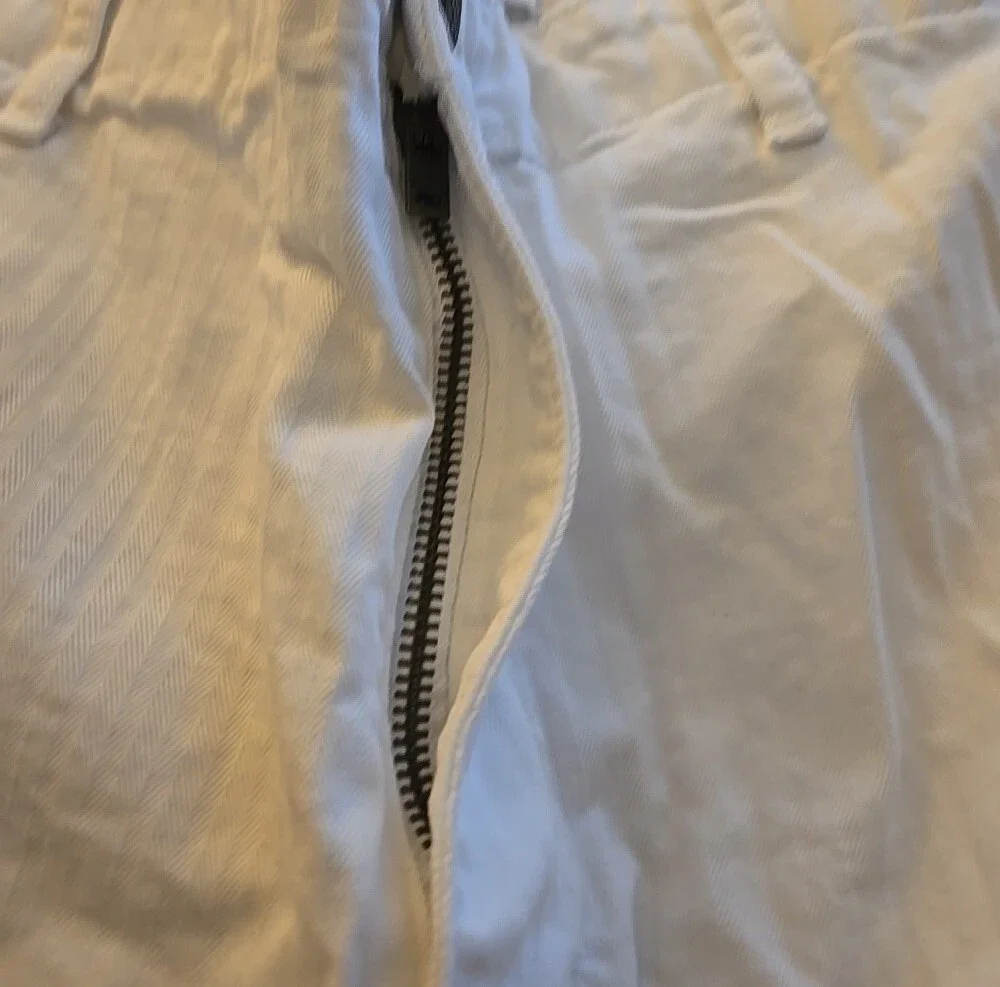 Men's White Cargo Pants - Lightweight Everyday Wear 38X30